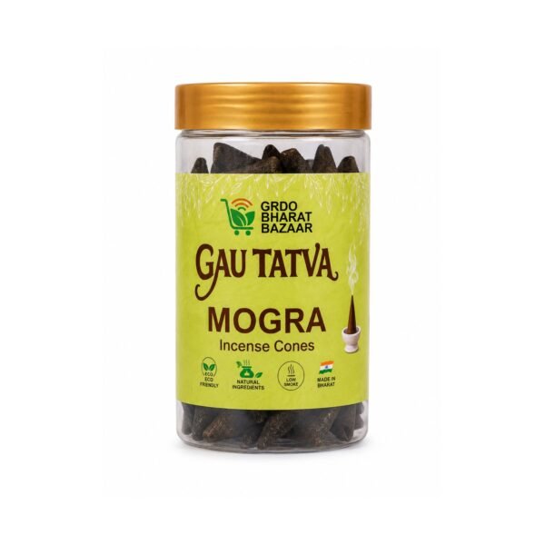 GAU TATVA Mogra Incense Cones Natural Cow Dung Dhoop Cones